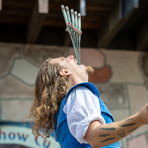 Royal Performers: Cy the Sword Swallower